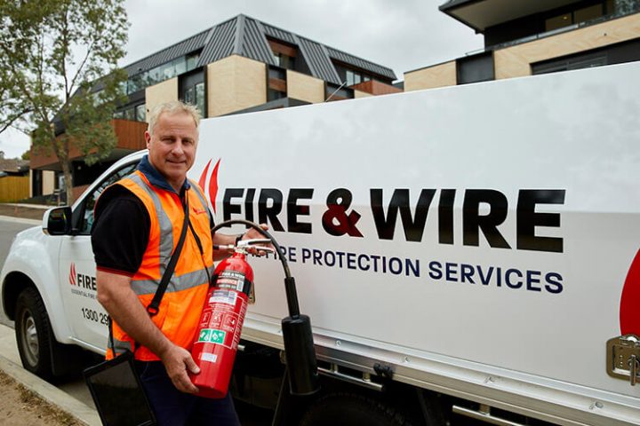 Fire and Wire fire protection team at work